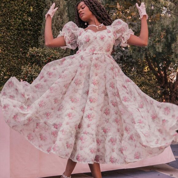 NTW Jessakae Amelia Dress Hand Embellished in Rhinestones - Picture 8 of 10